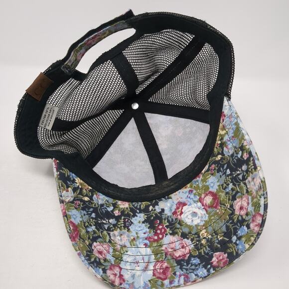 C.C Exclusives Trucker Hat Multicolor One Size Adjustable Floral Mesh Back - Picture 7 of 9